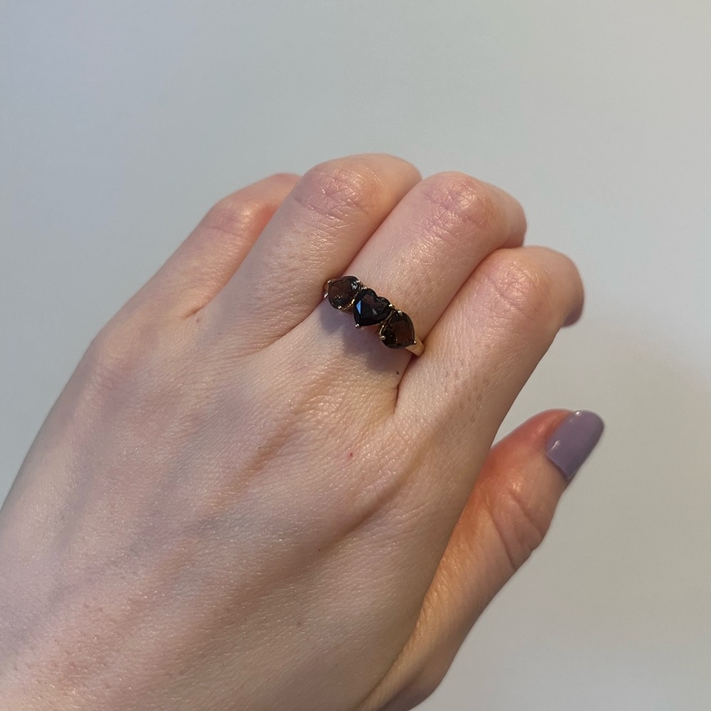 NWT 10K Gold Smoky Quartz Gemstone Ring